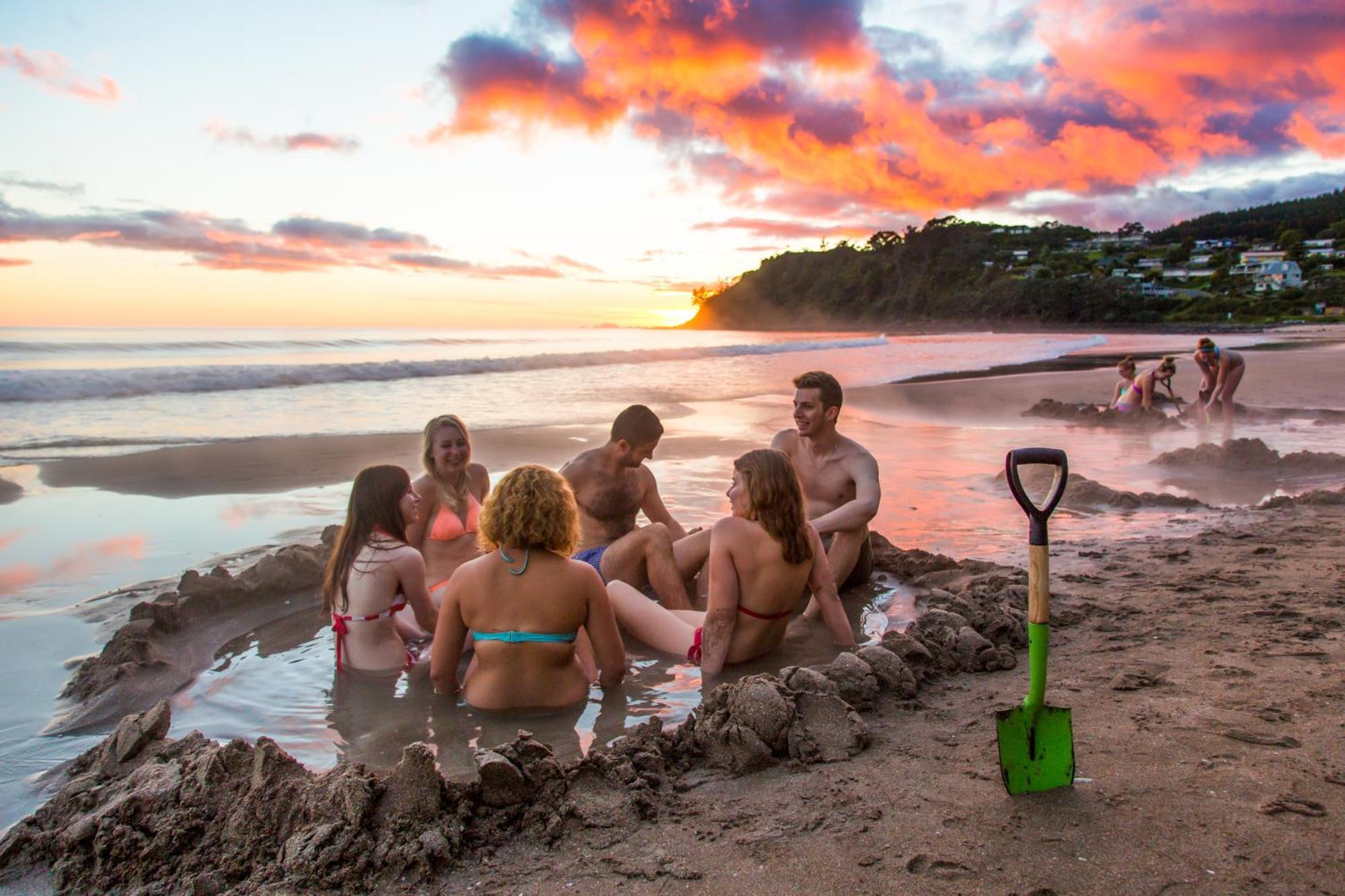 Hot Water Beach Top 10 Holiday Park Hotwater Beach Bagian luar foto